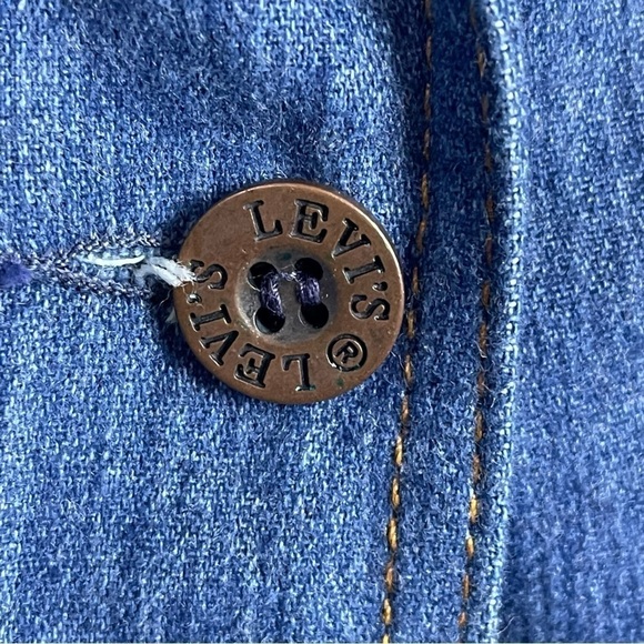 LEVI'S ORANGE TAB VINTAGE 70'S DENIM SINGLE BUTTON NOTCH COLLAR BLAZER JACKET - Picture 12 of 15